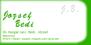 jozsef bedi business card